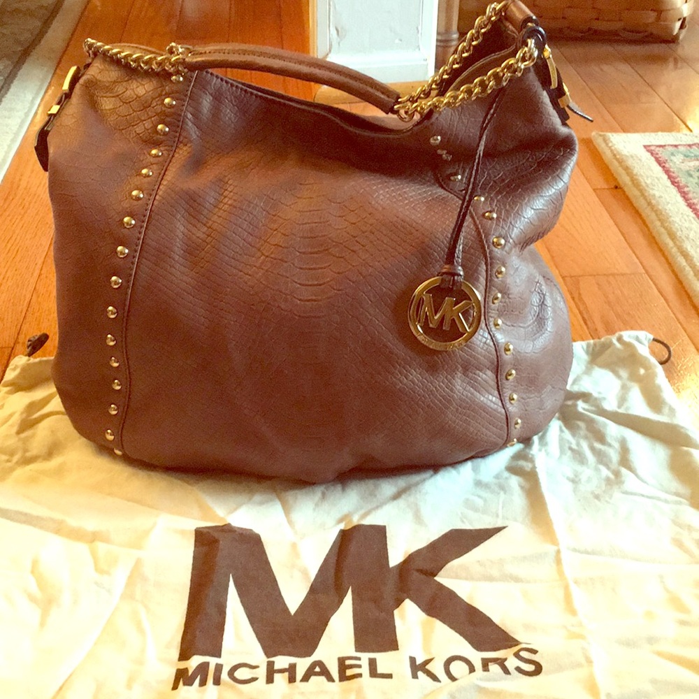 Like new Michael Kors studded hobo